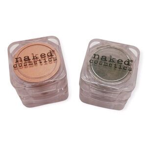 Naked Cosmetics Heavy Metal Loose Powder Eye Shadow Rust and Rain Forest Green